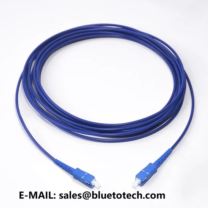 cordón de remiendo 3m m acorazado de la fibra óptica de 2m m LC al simplex 2 del solo modo del cable del remiendo de Armroed de la fibra óptica del LC