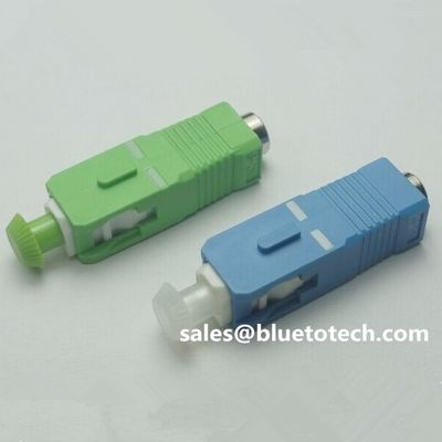 Adaptador de la fibra óptica del color azul/verde con el material plástico