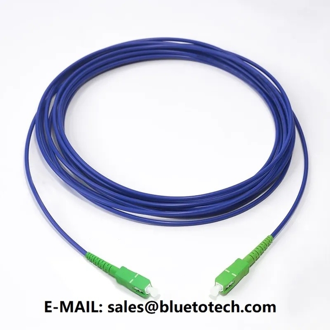 cordón de remiendo 3m m acorazado de la fibra óptica de 2m m LC al simplex 3 del solo modo del cable del remiendo de Armroed de la fibra óptica del LC
