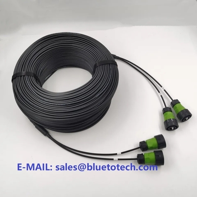 Prenda impermeable de fibra óptica del cable IP67 de la estación base BBU RRU CPRI del conector 5G de CNLINKO YM24 LC