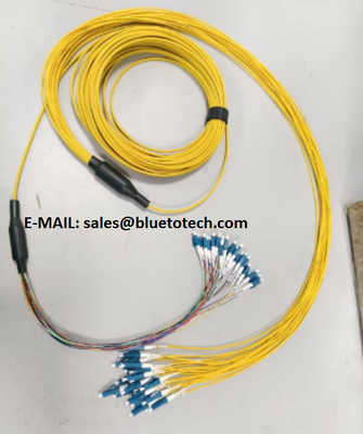 24 núcleos de modo único LSZH Cordón de parche de fibra óptica LC 0,9 mm a LC 2,0 mm Cordón de parche óptico