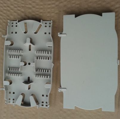 Fibra gris de la base 24 de la bandeja 24 de la bandeja de la gestión de la fibra del color/del empalme de la fibra óptica