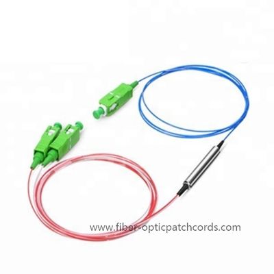 1310/1490/1550 Conector de fibra óptica Separador del filtro Dispositivo WDM Conector SC / APC