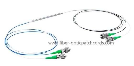 Divisor de cable de fibra óptica 980/1550 Miniaturizado Unimodal 2 * 2 acoplador