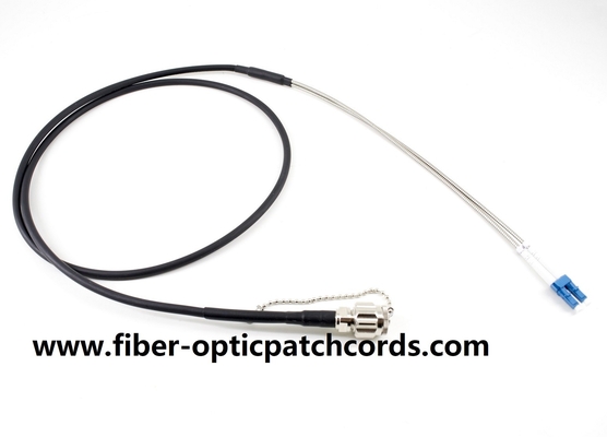 LC a ODC 2 núcleos de fibra óptica blindada con cable de parche duplex de modo único