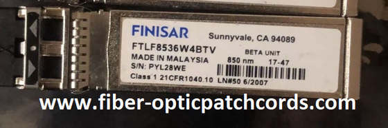 Transceptor óptico Finisar FTLF8536W4BTV 25GBASE-SR 850nm SFP28 100M CPRI